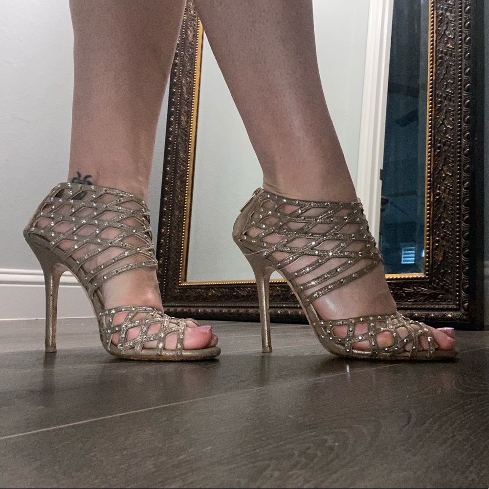 Jimmy Choo Gold heels